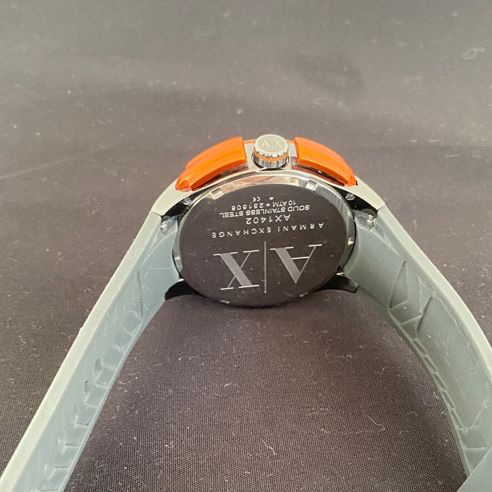 Armani Exchange Black and Orange Chronograph Watch - Picture 10 of 14